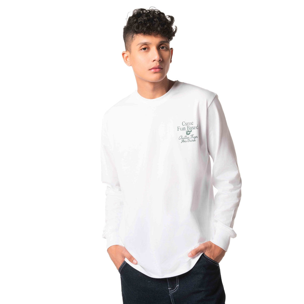 AVALONE WHITE LONG SLEEVE - Cosmic Clothes Official