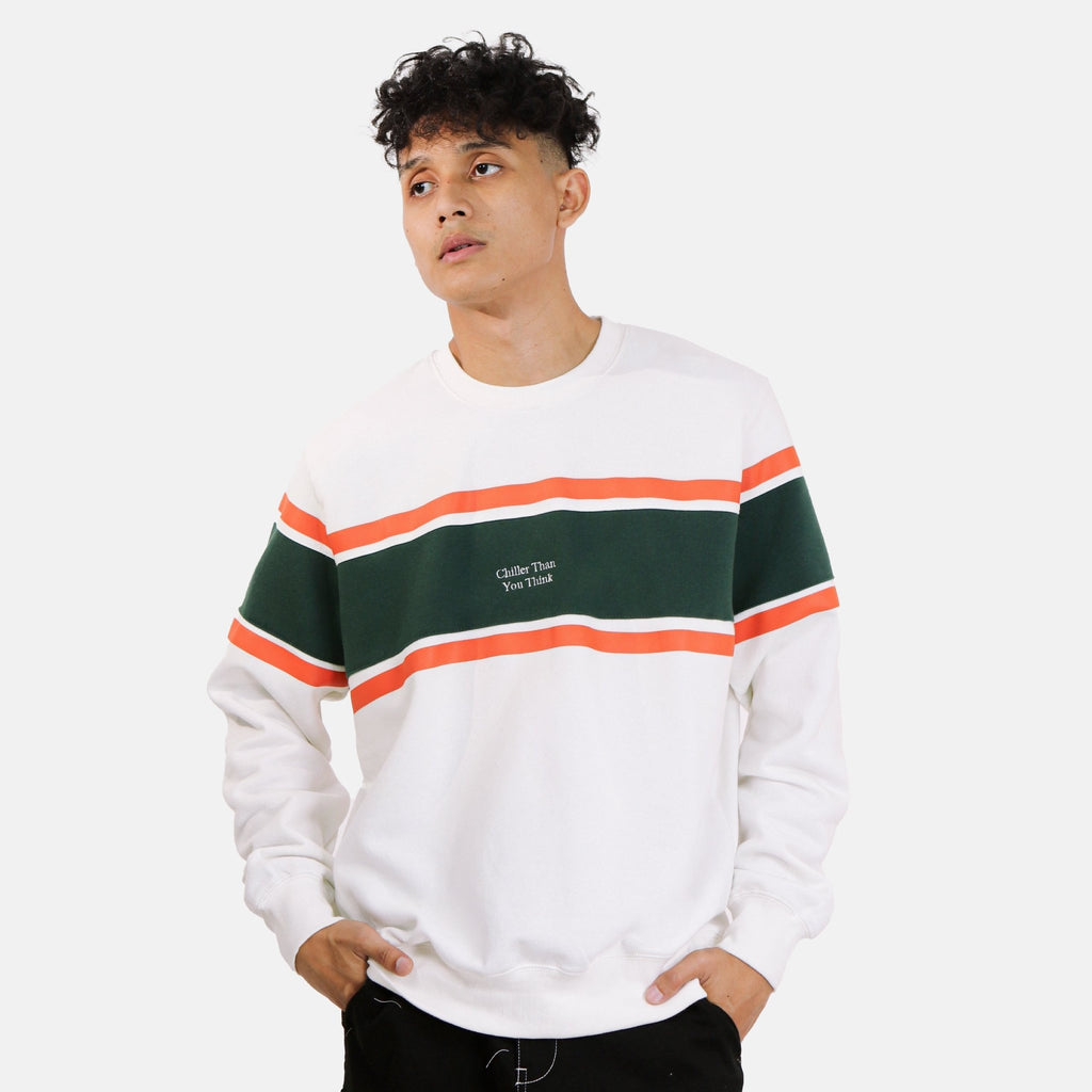 Cosmic Sweater Crewneck PERCIVAL WHITE - Cosmic Clothes Official