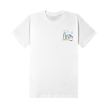 Cosmic T-Shirt Kaos Pria LINE NATURE White - Cosmic Clothes Official