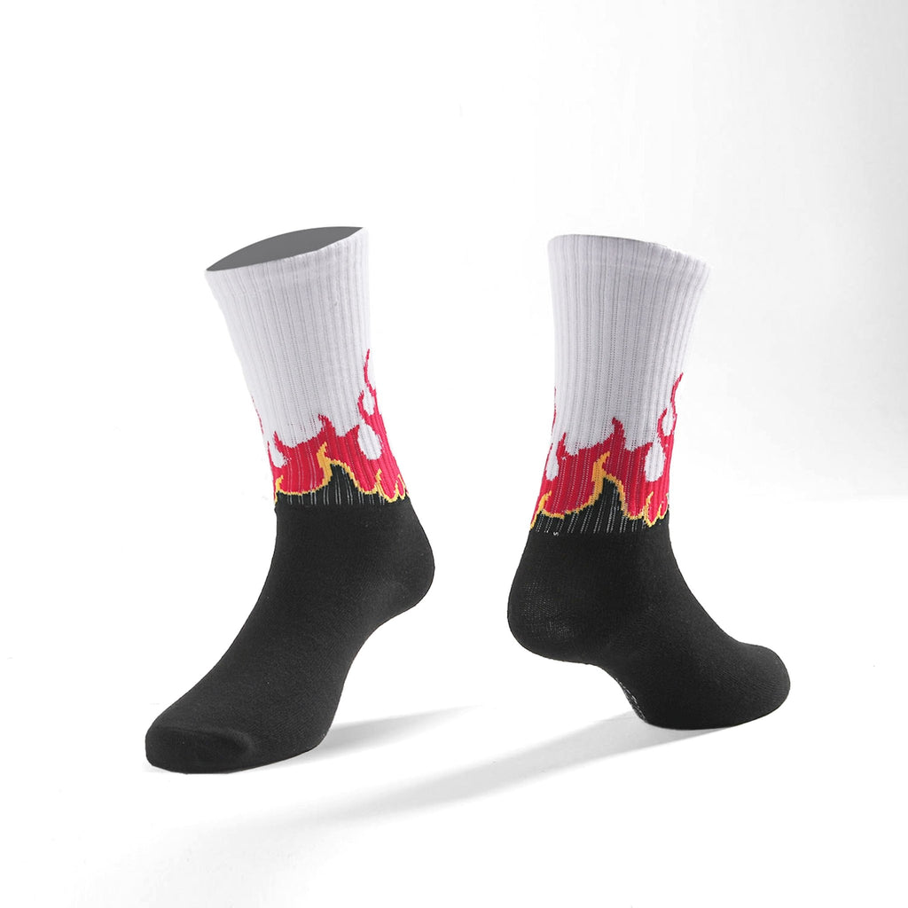 FLAME SOCKS BLACK - Cosmic Clothes Official