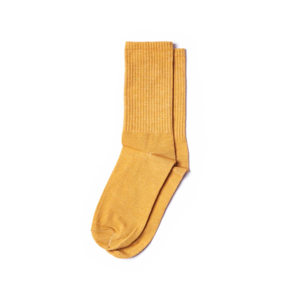 YELLOW BASIC SOCKS - Cosmic Clothes Official